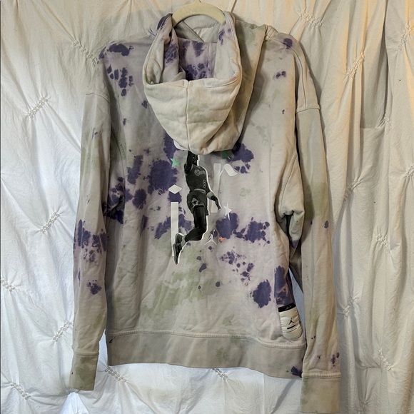 Tie-Dye Air Jordan Hoodie -Size Large - Picture 7 of 10
